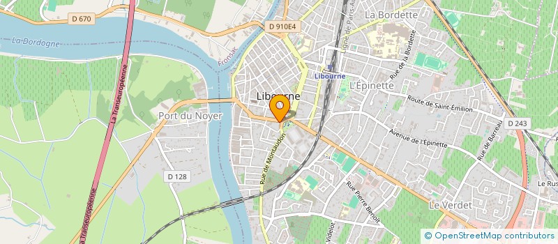 localisation de l'entreprise SARL D & F  LIBOURNE