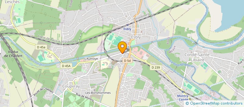 localisation de l'entreprise SARL D.G.S. à ESBLY
