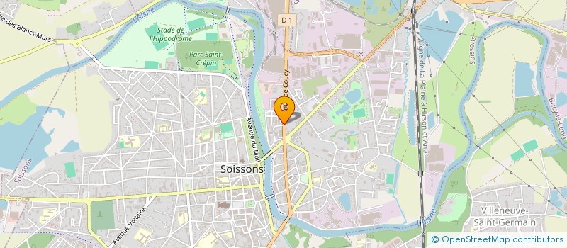 localisation de l'entreprise SARL D.G.S.A. INTERNATIONAL à SOISSONS