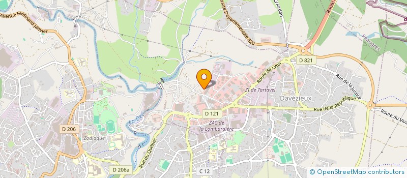localisation de l'entreprise SARL D.H.D.  DAVEZIEUX