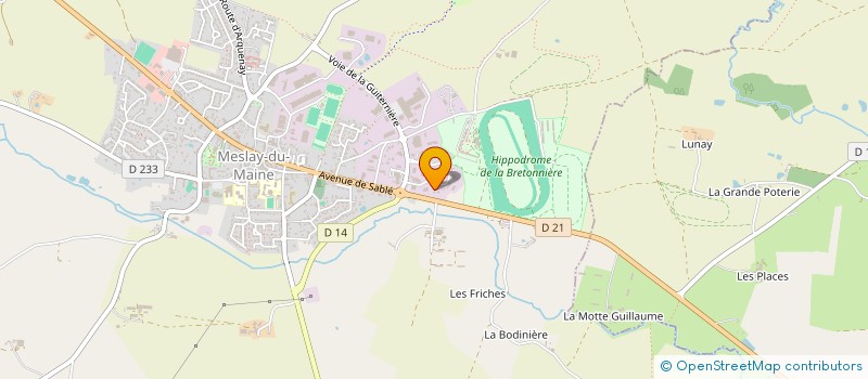 localisation de l'entreprise SARL D&JYM  MESLAY-DU-MAINE