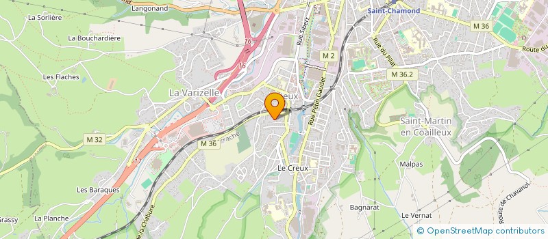 localisation de l'entreprise SARL D.L. CHAUFFAGE à SAINT-CHAMOND