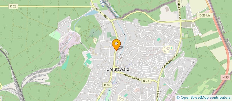 localisation de l'entreprise SARL D.M.  CREUTZWALD