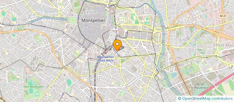 localisation de l'entreprise SARL D M F à MONTPELLIER