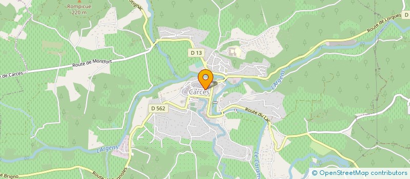localisation de l'entreprise SARL D'OPTIQUE  CARCES