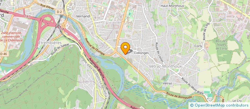 localisation de l'entreprise SARL D.P.C  VETRAZ-MONTHOUX