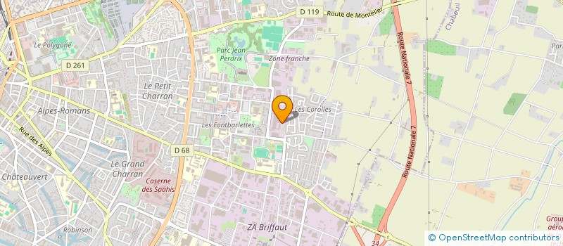 localisation de l'entreprise SARL D.P.R.  VALENCE