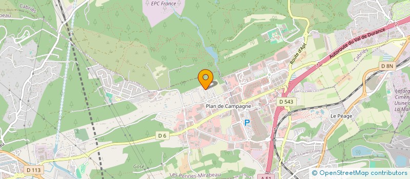 localisation de l'entreprise SARL D S A à LES PENNES MIRABEAU