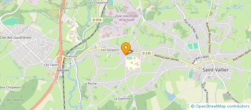 localisation de l'entreprise SARL D.S.B.B.CONSTRUCTIONS  SAINT-VALLIER