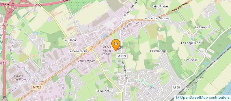 localisation de l'entreprise SARL D.S.E. BATIMENT à THOUARE-SUR-LOIRE
