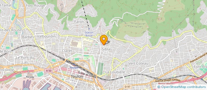 localisation de l'entreprise SARL D'SP  TOULON