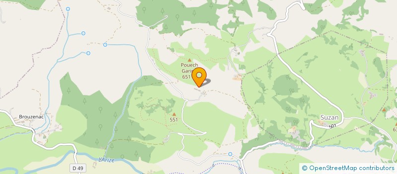 localisation de l'entreprise SARL D'UROBECH à LA BASTIDE-DE-SEROU