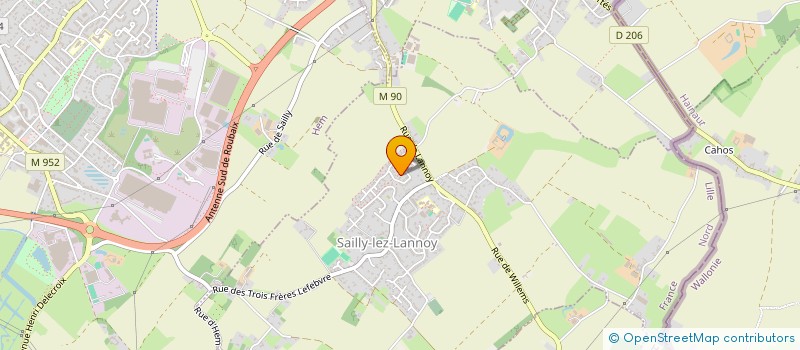 localisation de l'entreprise SARL D.V.D.B  TOUFFLERS