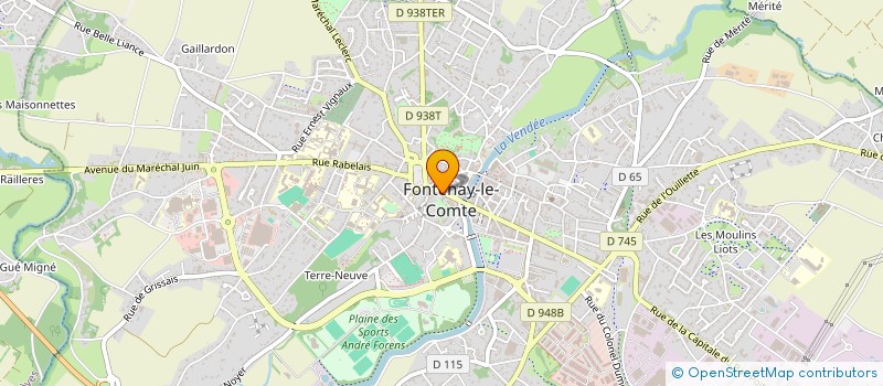localisation de l'entreprise SARL D20  FONTENAY-LE-COMTE