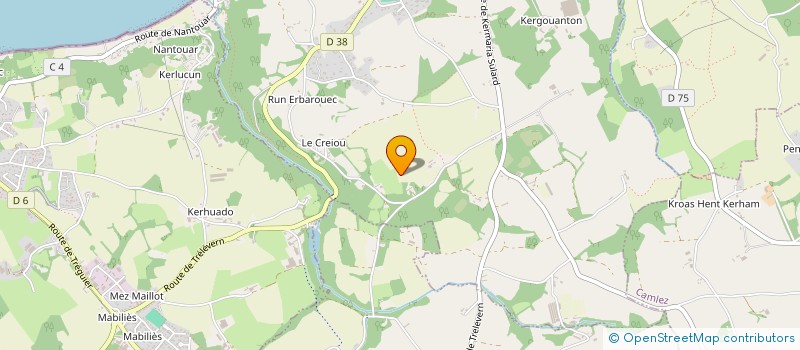 localisation de l'entreprise SARL D2C DEVELOPPEMENT CARBONE COMPOSITES à TRELEVERN