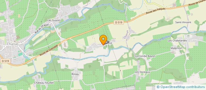 localisation de l'entreprise SARL DA COSTA  CHANAS