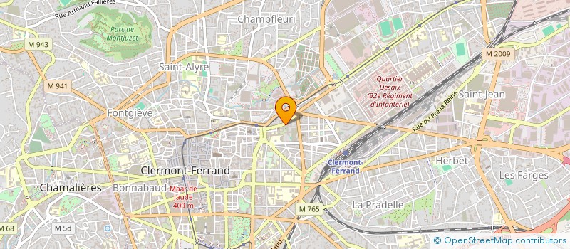 localisation de l'entreprise SARL DA CRUZ  CLERMONT-FERRAND