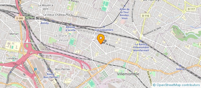 localisation de l'entreprise SARL DA ROCHA ET FILS à VILLEMOMBLE