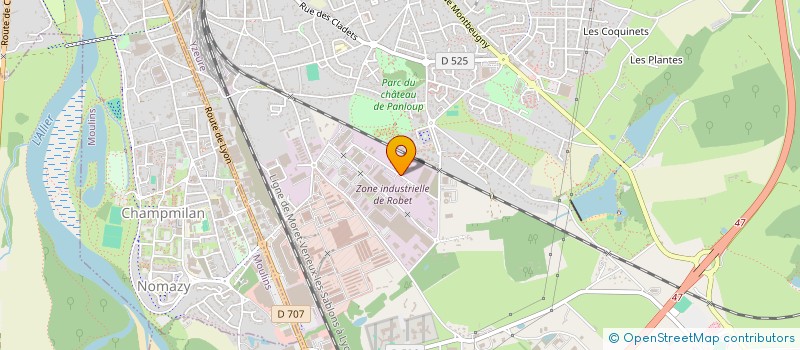 localisation de l'entreprise SARL DA SILVA à YZEURE