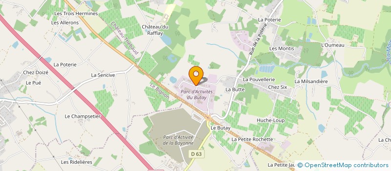 localisation de l'entreprise SARL DA SILVA FERREIRA ROCHETEAU à CHATEAU-THEBAUD