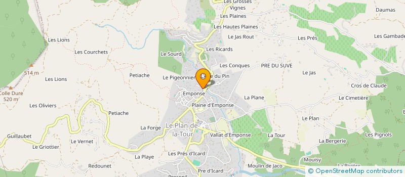 localisation de l'entreprise SARL DACA à SAINTE-MAXIME