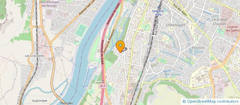 localisation de l'entreprise SARL DACAZ à VALENCE
