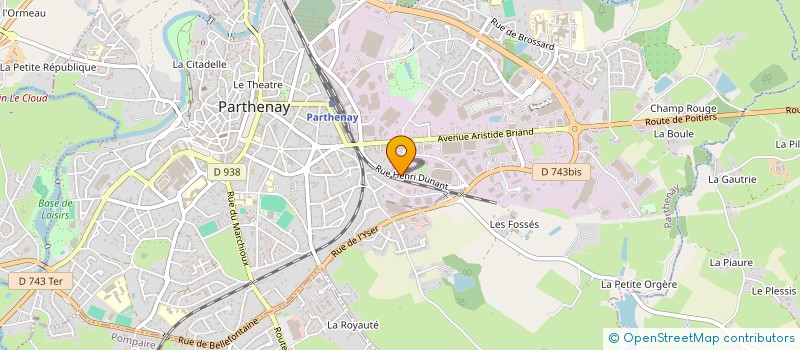 localisation de l'entreprise SARL DAGUIN ET FILS à PARTHENAY