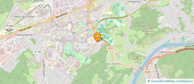 localisation de l'entreprise SARL DAJAX  BESANCON