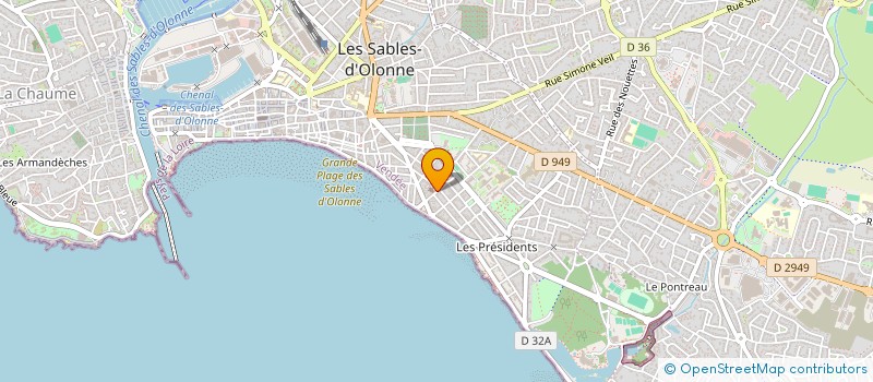 localisation de l'entreprise SARL DAJAX AUZANCE ET VERTONNE à LES SABLES D'OLONNE