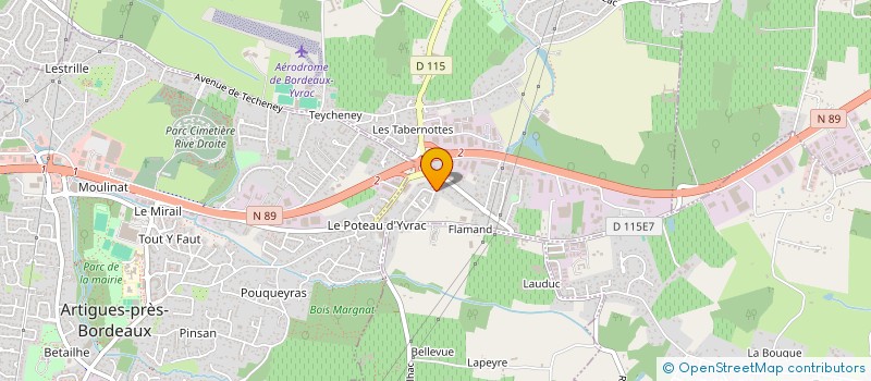 localisation de l'entreprise SARL DAL à YVRAC