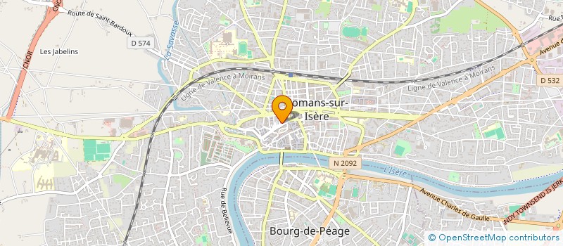 localisation de l'entreprise SARL DALK  ROMANS-SUR-ISERE