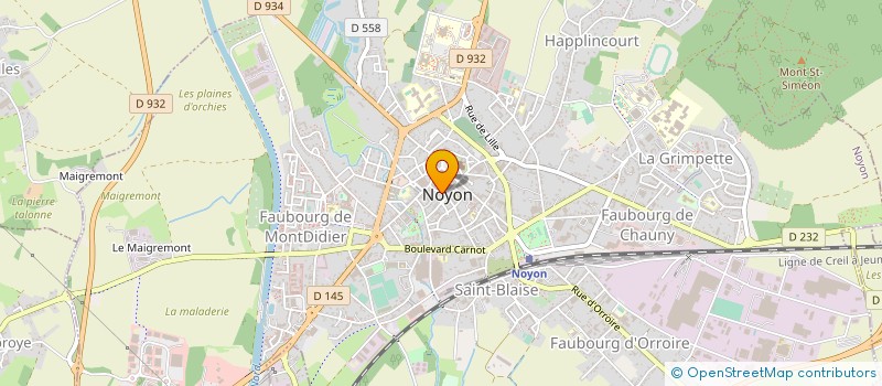 localisation de l'entreprise SARL DALLONGEVILLE - GERBOUX  NOYON