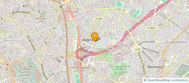 localisation de l'entreprise SARL DALY AND CO  BAGNOLET