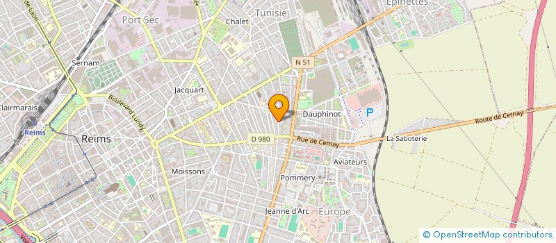 localisation de l'entreprise SARL DALZON DOMINIQUE à REIMS