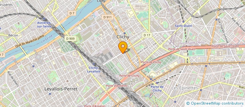 localisation de l'entreprise SARL DAM à CLICHY