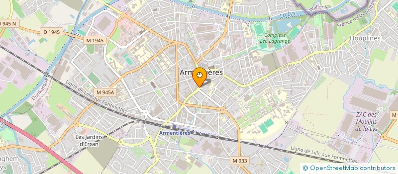 localisation de l'entreprise SARL DAMA à ARMENTIERES