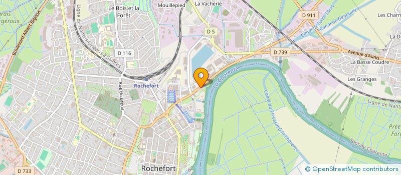 localisation de l'entreprise SARL DAME DE CHINE  ROCHEFORT