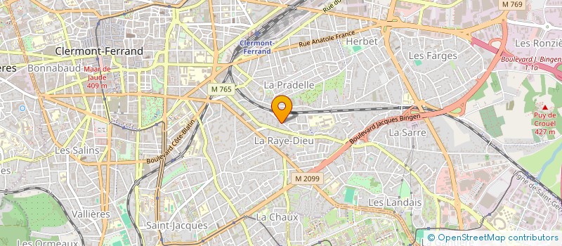 localisation de l'entreprise SARL DAMEL à CLERMONT-FERRAND