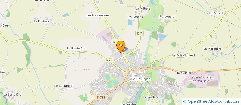 localisation de l'entreprise SARL DAMIEN DUGAST  VIEILLEVIGNE