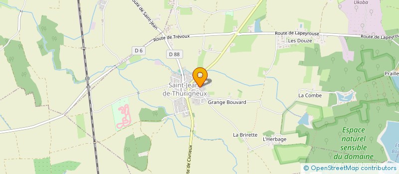 localisation de l'entreprise SARL DAMIRON à SAINT-JEAN-DE-THURIGNEUX