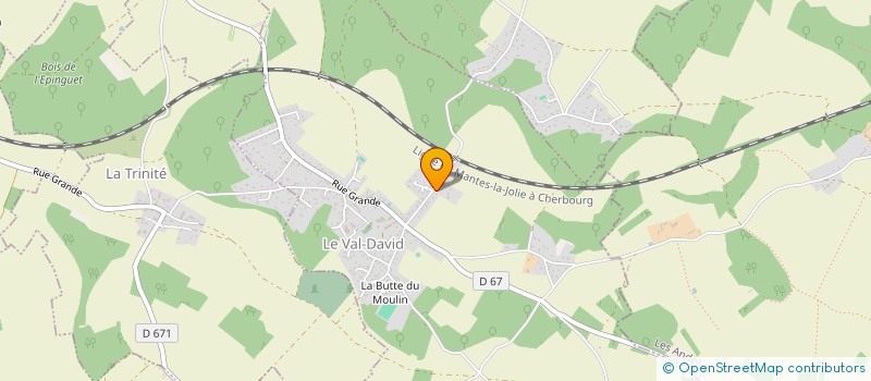 localisation de l'entreprise SARL DAMOUR DISTRIBUTION  LE VAL-DAVID