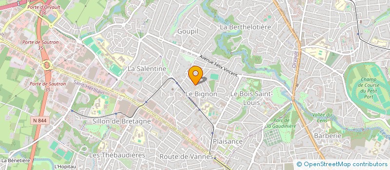 localisation de l'entreprise SARL DAN TONIC à ORVAULT