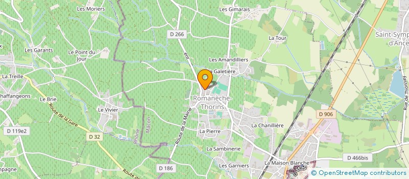 localisation de l'entreprise SARL DANELUZZI  ROMANECHE-THORINS