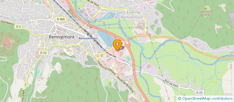 localisation de l'entreprise SARL DANIEL COUVERTURE TOITURE à SAINT-ETIENNE-LES-REMIREMONT