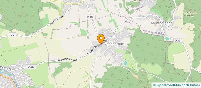 localisation de l'entreprise SARL DANIEL ET PAULA  VANDONCOURT