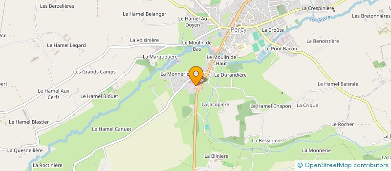 localisation de l'entreprise SARL DANIEL LEVALLOIS  PERCY-EN-NORMANDIE