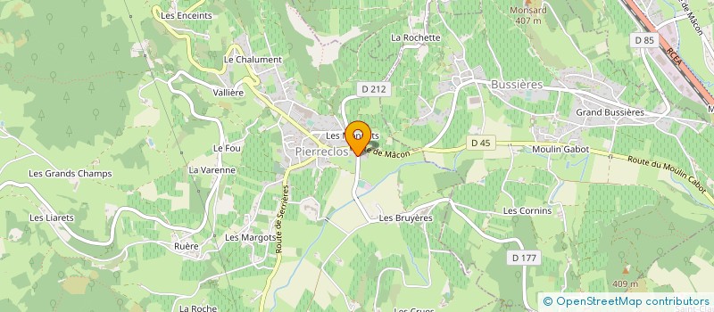 localisation de l'entreprise SARL DANIEL MANSIAT à PIERRECLOS