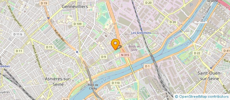 localisation de l'entreprise SARL DANIEL'S à GENNEVILLIERS