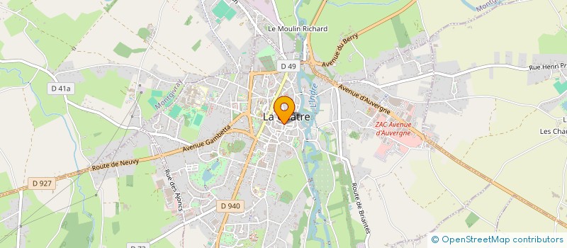 localisation de l'entreprise SARL DANIEL TISSIER à LA CHATRE