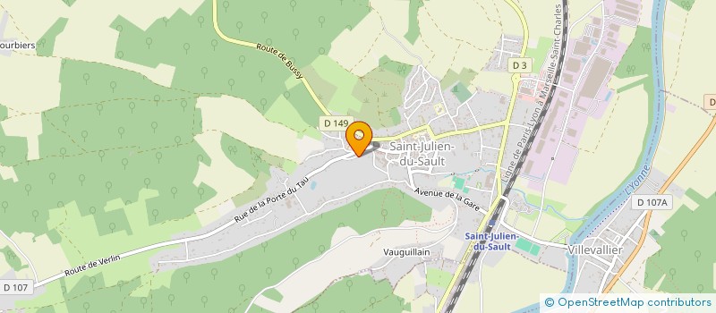 localisation de l'entreprise SARL DANON - S.N.A.E à SAINT-JULIEN-DU-SAULT